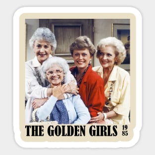 The Golden Girls 1985 Black Sticker